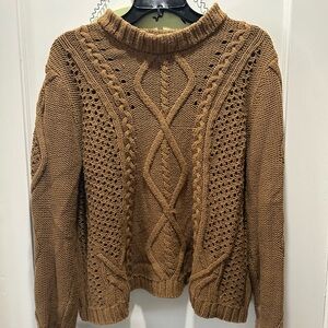 RACHEL Rachel Roy Tan Knit Sweater